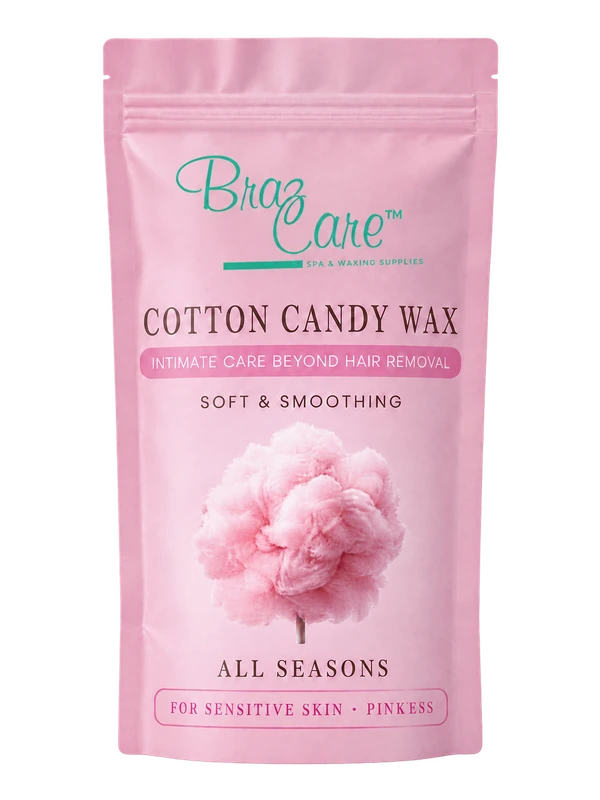BrazCare Cotton Candy Wax package